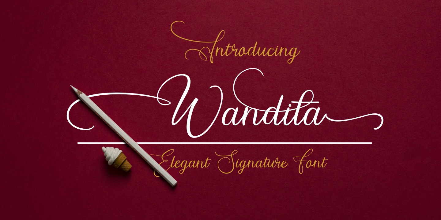 Beispiel einer Wandita-Schriftart #8